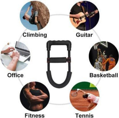 Handgrip Adjustable Forearm Strengthener/ Wrist Exerciser Equipment for Upper Arm Workout Hand Grip/Fitness Grip(Black)