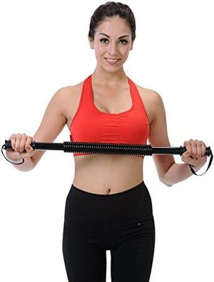 BoldFire Professional Power Twister Upper Body Strength Training Workout for Arm Builder Hand Grip/Fitness Grip(Black)