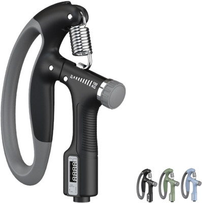 Bulmarc Adjustable Hand Strengthener Exerciser Gripper Resistance Forearm (10-100 kgs) Hand Grip/Fitness Grip(Black)