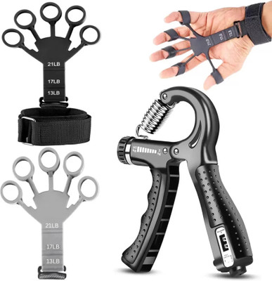 Shopeleven Counter Hand Grip and Finger Grip Exerciser for Hand and Finger Exercise Hand Grip/Fitness Grip(Multicolor)