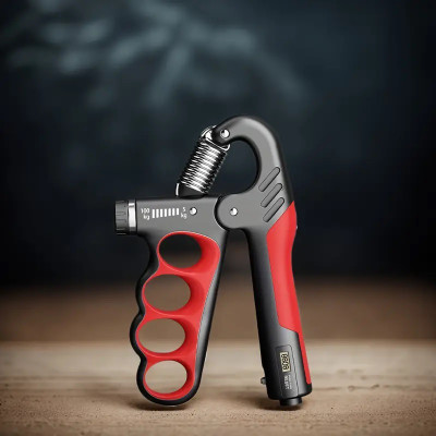 Quinergys Hand Exerciser Grip Strength Trainer for Hand Therapy and Recovery Hand Grip/Fitness Grip(Red)
