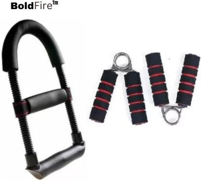 BoldFire Best Wrist Strength Training Arm Exercise With 2PcsV-Shape Hand Grip(Pack of2) Hand Grip/Fitness Grip