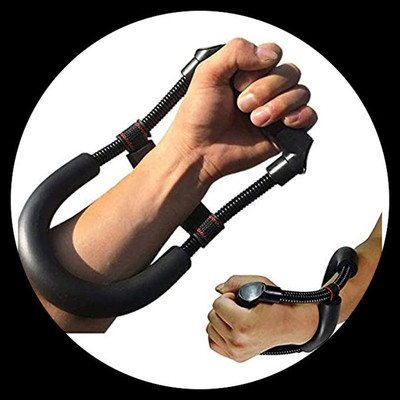 KASO Adjustable Forearm Strengthenr Exerciser Equipment for Forearm Arm Wrist Workout Hand Grip/Fitness Grip(Black)