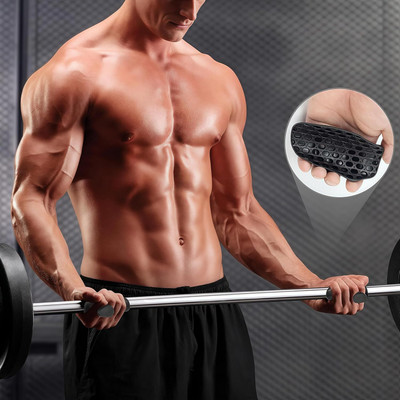 Greek GYM Anti Slip Grip for Gym Weight Lifting Grip Pad Gym palm Grips for Men,Women Hand Grip/Fitness Grip(Black)