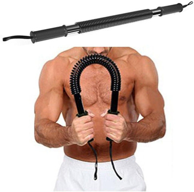 BoldFire Power Twister Bar Exercise Equipment for Arm Strengthening Workouts Hand Grip/Fitness Grip(Black)