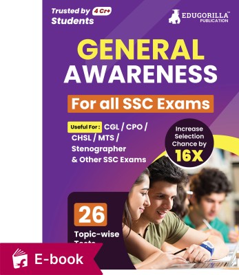 General Awareness For SSC Book 2023 (English Edition) - 26 Solved Topic-wise Tests For SSC CGL, CPO, CHSL, MTS, Stenographer and Other SSC Exams with Free Access to Online Tests |Ebook| Available on Android only  by EduGorilla 2023(Others)