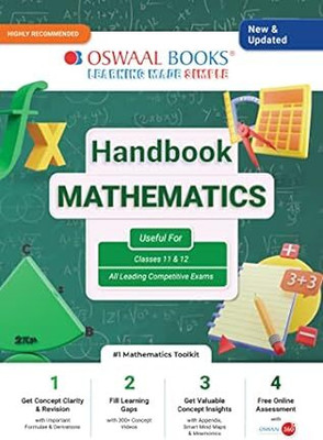 Oswaal Handbook Of Mathematics Class 11 & 12 | Must Have For JEE & Engineering Entrance Exams(English, Paperback, Oswaal Editorial Board)