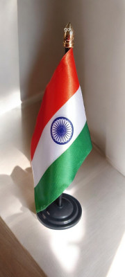 JHANDA SHOP India Rectangle Car Dashboard Flag(Polyester)
