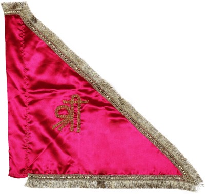 Rolimoli Pooja Triangle Outdoor Flag(Polyester)