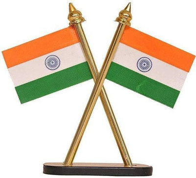 Online Accessories Mega Hub Its Represent Our Country Double Sided Wind Car Dashboard Flag(Polyester)