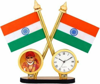Voyo India Double Sided Wind Car Dashboard Flag(Nylon)