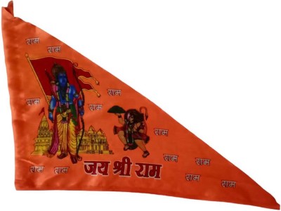 All Of All bhagwa flag Triangle Outdoor Flag(Polyester)