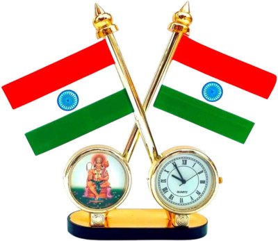WOLCH Indian Flag Rectangle Car Dashboard Flag(Nylon)