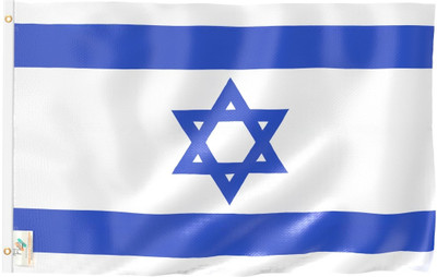 The Flag Company Israel Flag - 2 ft X 3 ft Rectangle Outdoor Flag(Polyester, Pack of 1)