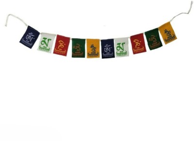 PRIME HOMES Buddhism Tibet Tibetan Flag Small A-Foldable Car Dashboard Flag(Rayon)