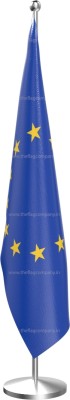 The Flag Company The Flag Company European Union Flag - Indoor Pole | Flag Size - 3ft x 4.5ft Rectangle Outdoor Flag(Polyester)