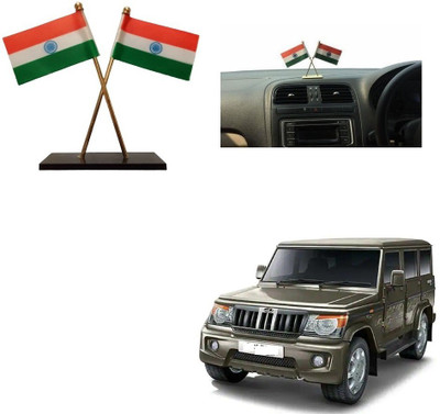 SPREADX Car Dashboard Idols India Flag double Indian flag Universal for Hyundai i10 Nios Double Sided Wind Car Dashboard Flag(Paper, Metal)