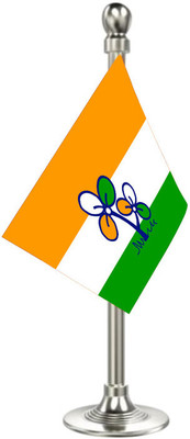 The Flag Company The Flag Company TMC Car Dashboard Flag - Silver Acrylic Rectangle Car Dashboard Flag(Polyester)