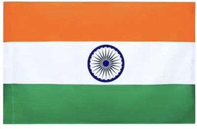 AVEB Indian Tricolor Rectangle Outdoor Flag(Satin)