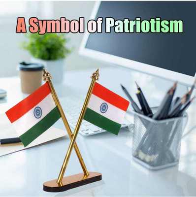 FASHIONINSTA India Double Sided Wind Car Dashboard Flag(Plastic, Pack of 1)