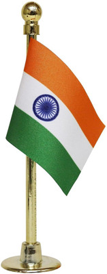 The Flag Shop Car Dashboard Flag with a Nano ABS Base (GOLD) Rectangle Table Miniature Flag(Polyester)