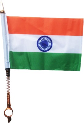 Jiyansh Traders Indian Flag Rectangle Car Window Flag(Polyester)