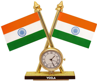 VOILA India Double Sided Wind Car Dashboard Flag(Plastic)
