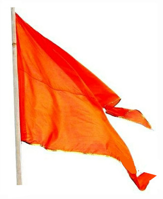 JASORIYA Bhagwa flag - Bhagwa Jhanda - Hanuman Flag A-Foldable Outdoor Flag(Satin)