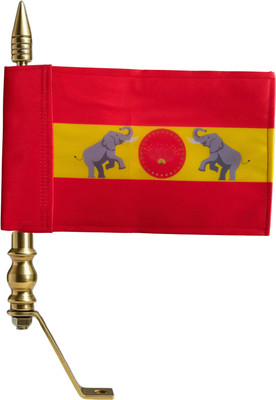 TVK TVK CAR FLAG Rectangle Outdoor Flag(Polyester, Pack of 1)