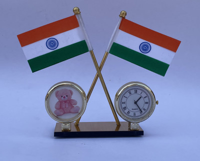 WOLCH Indian flag Double Sided Wind Car Dashboard Flag(Nylon)