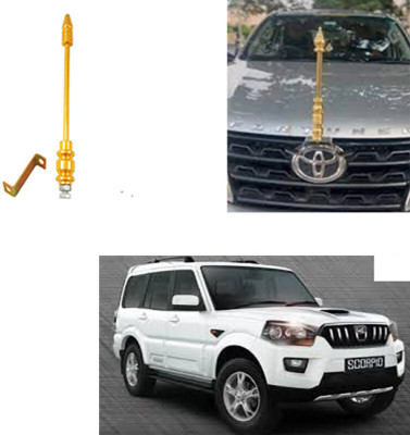 Feelitson Flag Rod with Bracket for All Car Models/Judgement Rod/Corner Rod (1Pcs) Rectangle Car Window Flag(Metal, Pack of 1)