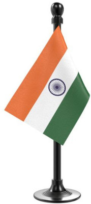 The Flag Company Indian flag for car - Acrylic Plastic Rectangle Car Dashboard Flag(Polyester)
