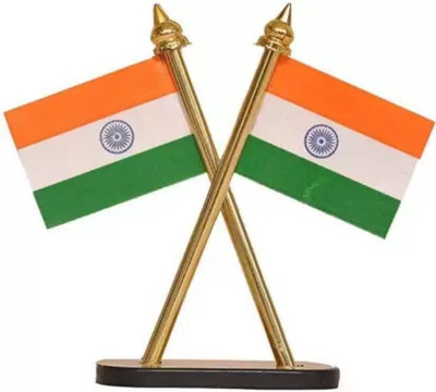 EliteAuto INDIA Double Sided Wind Car Dashboard Flag(Nylon)