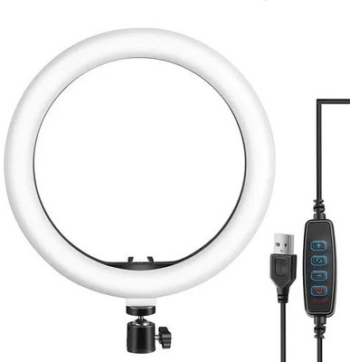 G2L Big LED Selfie Beauty Ring Video Lamp Mobile Ring Flash 10inch Photography Light Flash(Multicolor)