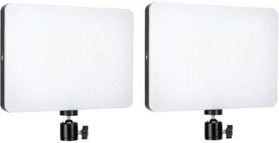FKU (PACK 2) 11 inch Studio Photography Lights, Camera LED Video Soft Light Panel Flash(Black)