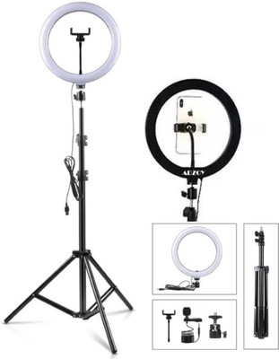 SUNWARE 10“ Ring light with 3 color modes with 7 ft tripod making you tube video Ring Flash(White, Yellow)