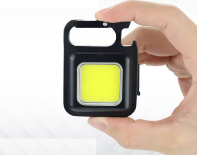 TFG Rechargeable Keychain 2 hrs Flood Lamp Keychain Bottle Opener Torch(Black, 6 cm, Rechargeable)
