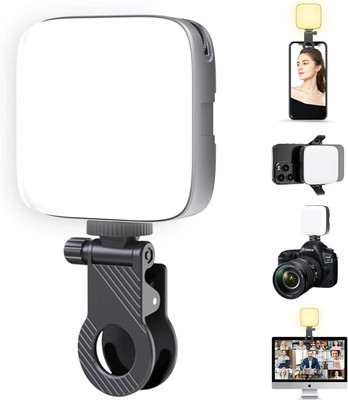 CASON Selfie Light for Mobile - Dimmable 3000-9900K Ring Light for Phone Flash(Black)