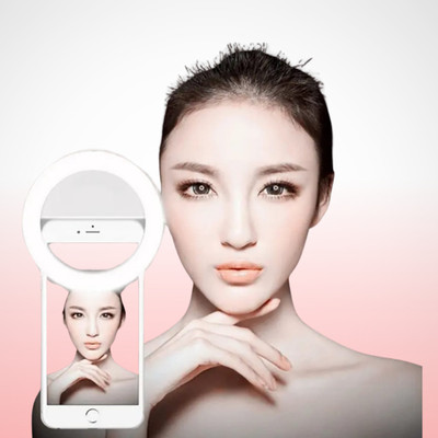 WRADER Ethical Hacker Selfie Ring Light – 3 Brightness Levels Ring Flash(White)