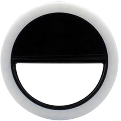 Elevea Clip-on Selfie Ring Light - Ideal Gift for Selfie Enthusiasts Ring Flash(White)