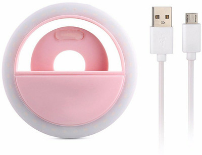 Planetoid New Fit Design Mini Ring Light Enhancing Photography Portable Battery Camera Ring Flash(Multicolor)