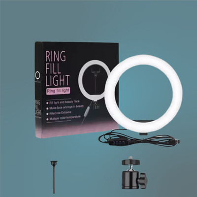 BITWEAVE 10-Inch Ring Light – Multi-Angle Lighting for All Uses Ring Flash(White)
