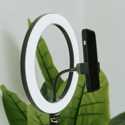 Mobtude LED Ring Light 10 Inch With Cell Phone Holder Without Tripod Stand Flash Ring Flash(White) deal from flipkart Mobtude LED Ring Light 10 Inch With Cell Phone Holder Without Tripod Stand Flash Ring Flash(White) deal from flipkart