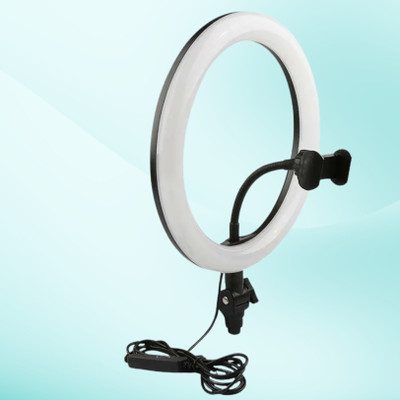 BITWEAVE USB 10-Inch Ring Light with Mobile Mount for Reels and Calls Ring Flash(White)
