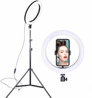 OneXsale Professional LED Ring Light for Perfect Lighting - Ideal for Content Creators Ring Flash(White)