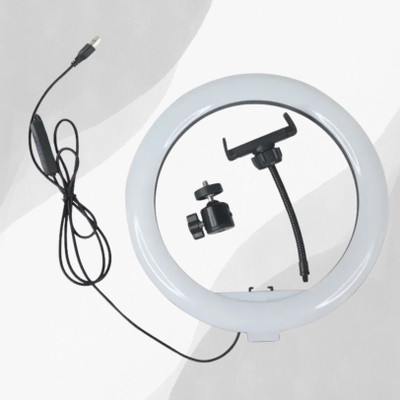 BITWEAVE 10” LED Ring Light – Adjustable Lighting for Videos Ring Flash(White)