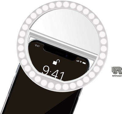 RPPMSP Portable LED Ring Selfie Light for All Smartphones RP-06 Ring Flash(White)