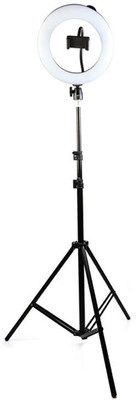 OneXsale 10 inch Ring Light with 7 feet Tripod Stand For live broadcast Ring Flash(White)