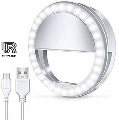 RPPMSP Pocket Size mini High Bright 36 LED Clip on Selfie Smartphone Ring Light RP-23 Ring Flash(White)