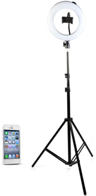 OneXsale 10 Brightness 3 Modes 10 inch Ring Light with 7 feet Tripod Stand Ring Flash(White)